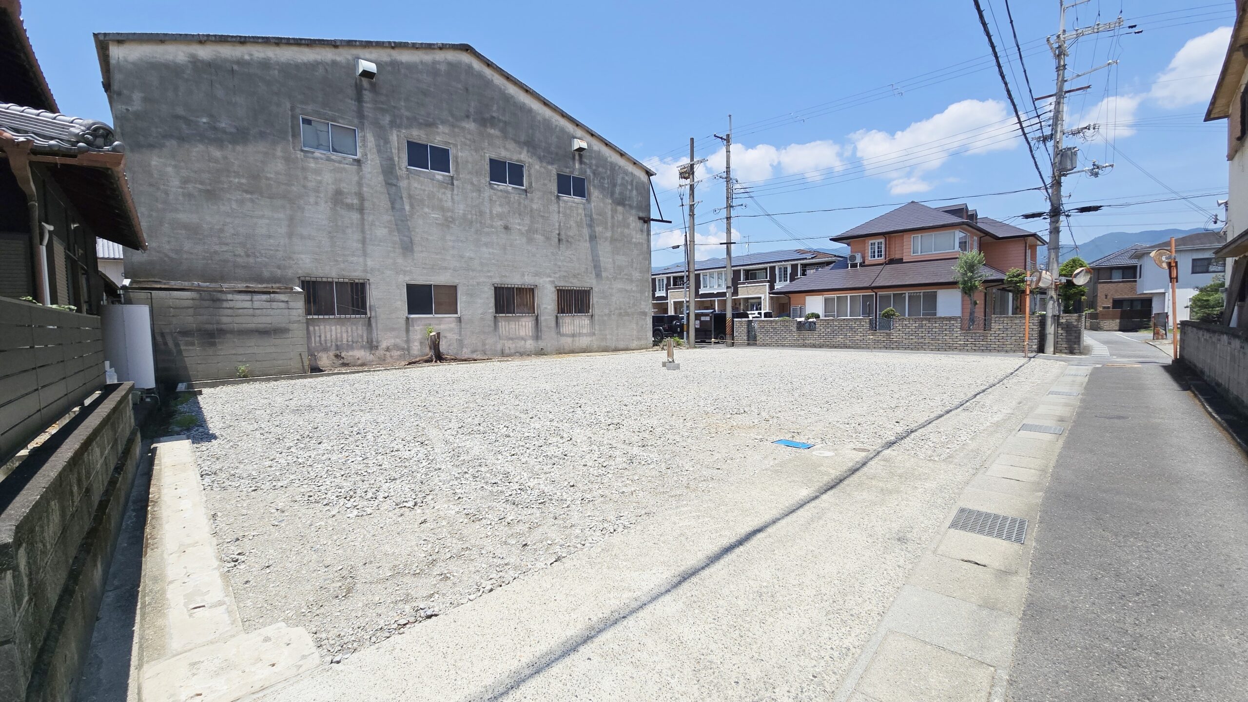 伏原540番地土地東側より