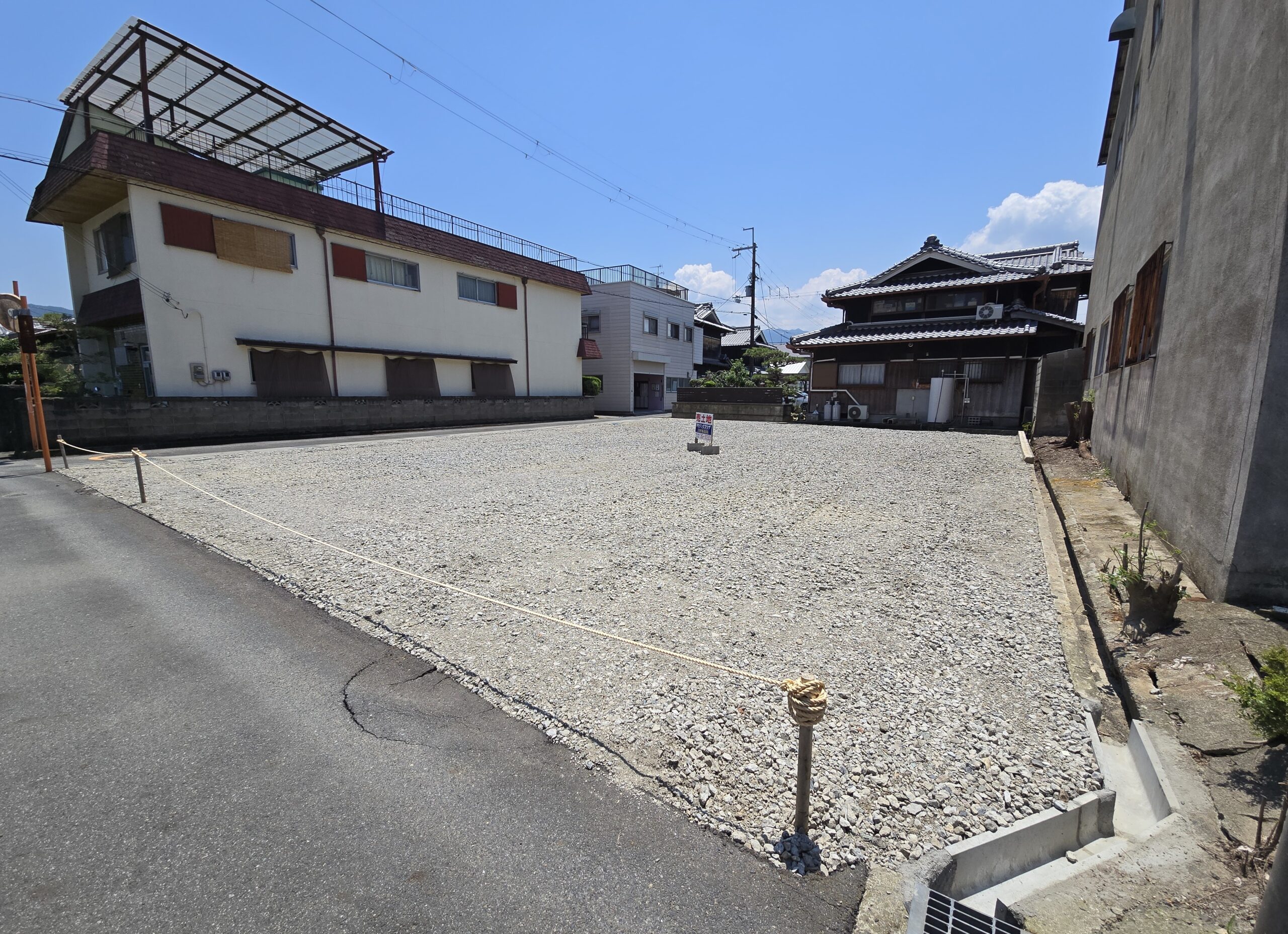 伏原540番地土地北側より