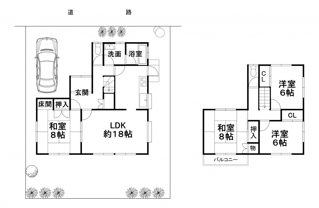 間取り　光陽台1-3-6全体