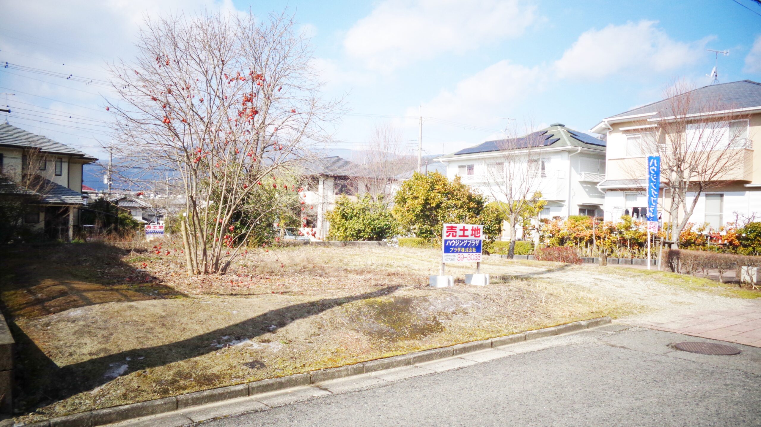 小峰台売り土地外観南から