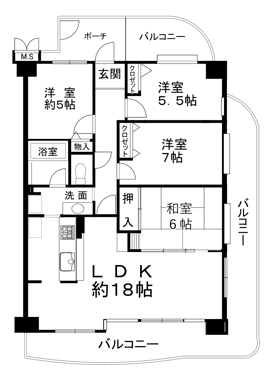 ベルビュー橋本西1412分譲貸　間取り