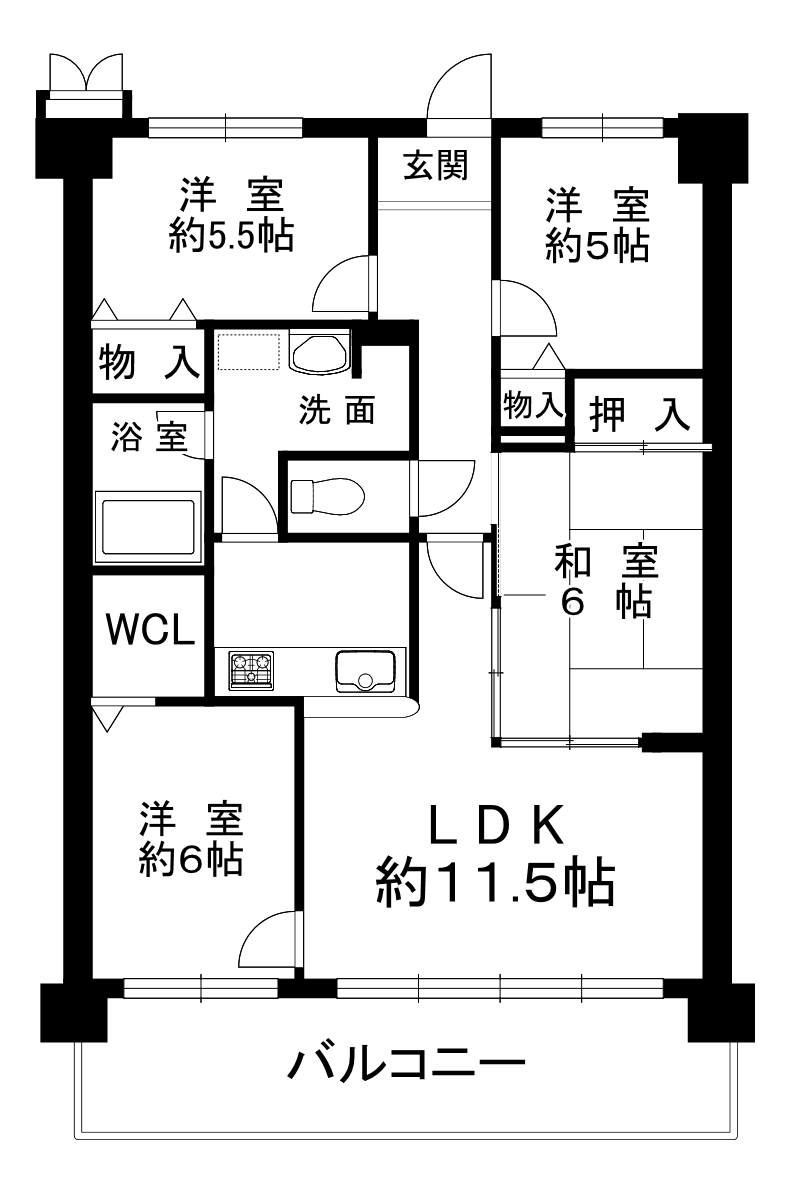 ベルビュ橋本西1210号室間取り20250523