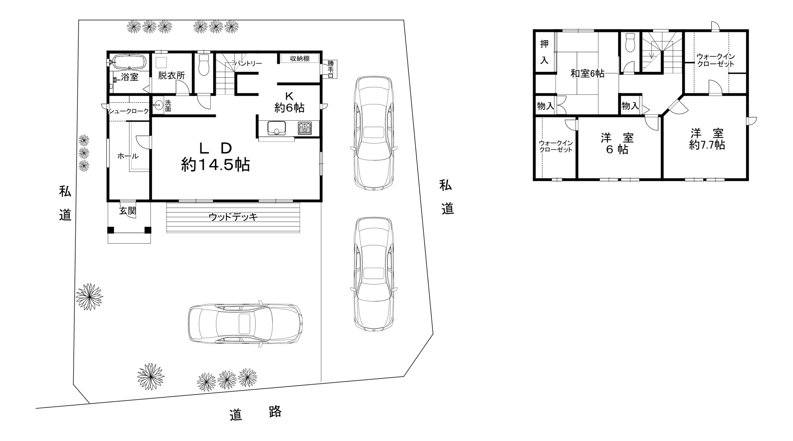 清水328-9戸建て間取り