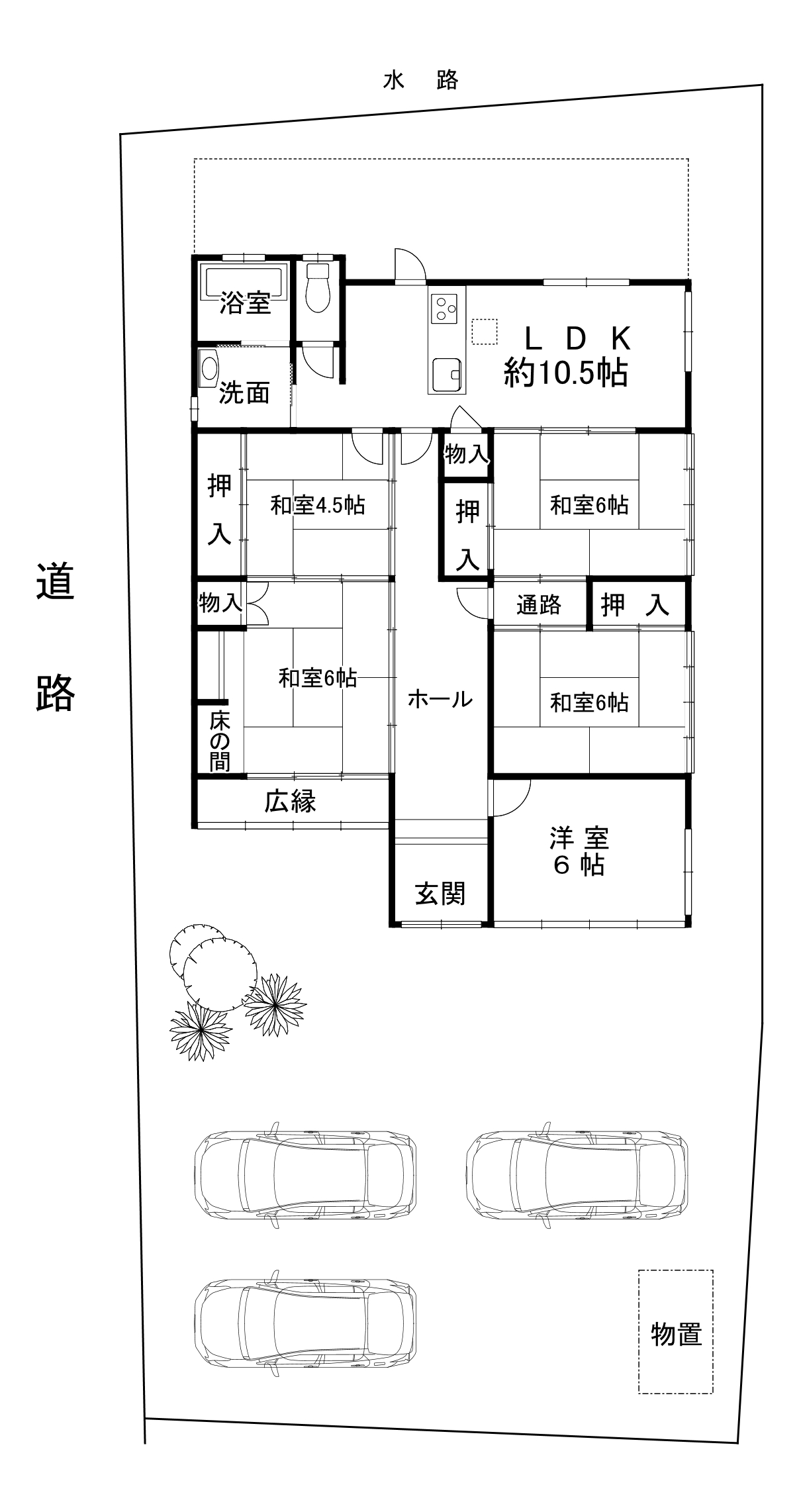 下兵庫1021間取り
